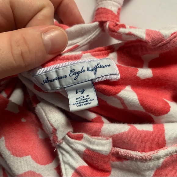 American Eagle• pink floral halter sundress - Picture 5 of 8